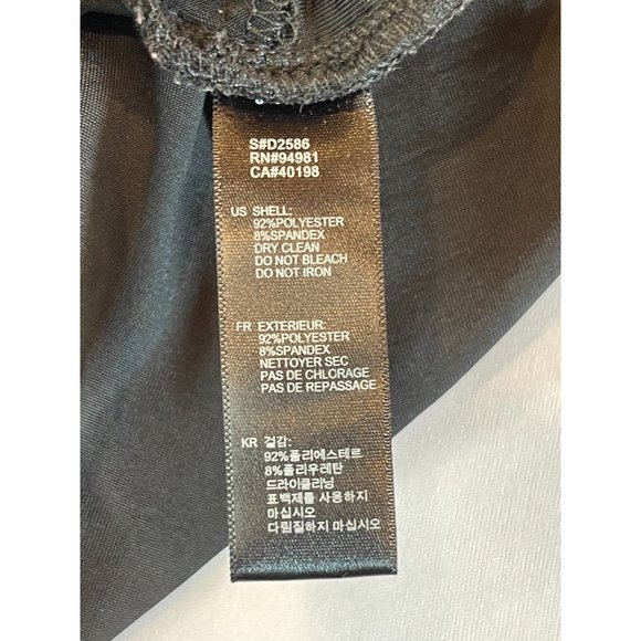 Twenty One Women Beaded Cocktail Halter Mini Dress Ruffle Layered Black Size M - Picture 8 of 8